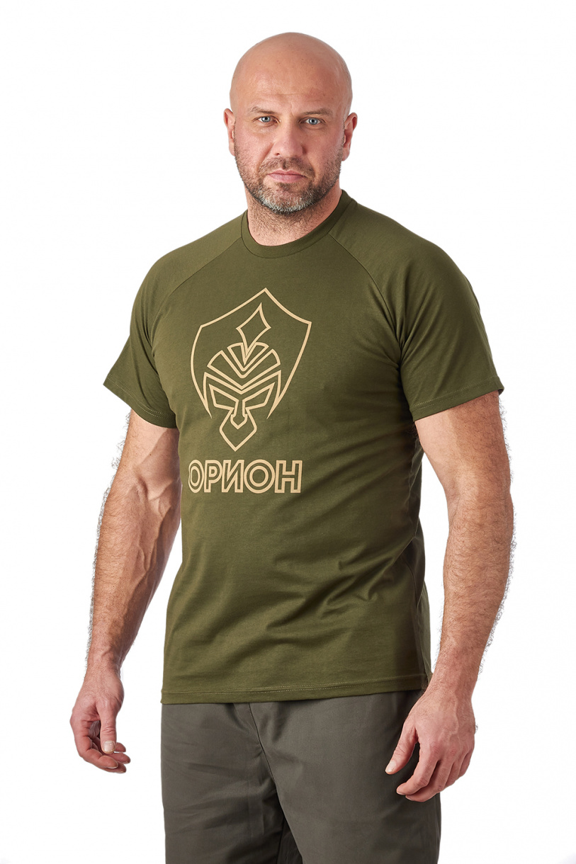 Футболка Орион Logo T-Shirt (Лого) (хлопок, хаки) OTS-02KH